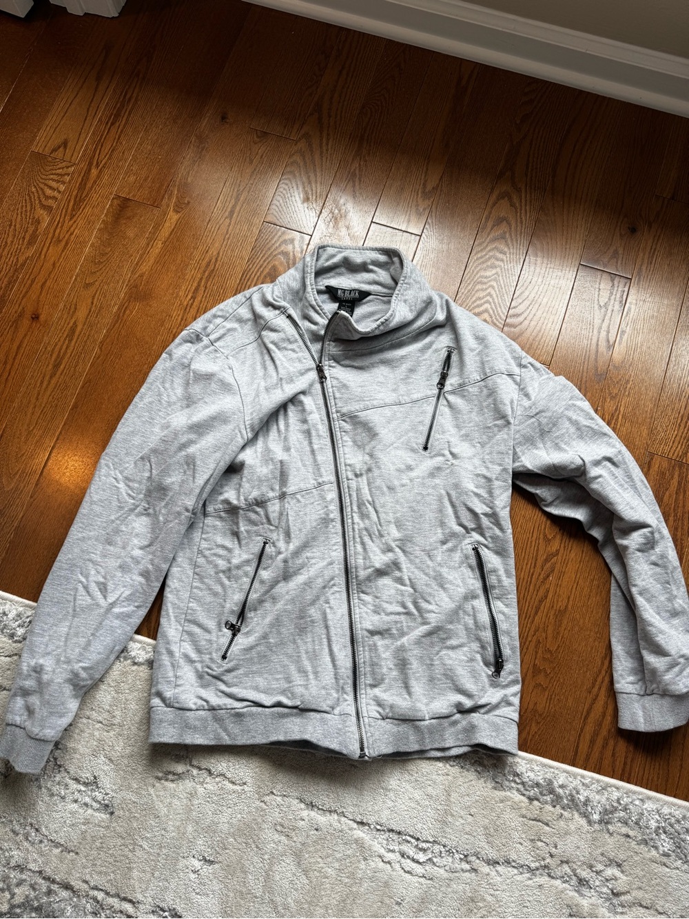 MG Black Zip Up Sweatshirt